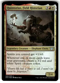 FOIL MTG NM Quintorius, Field Historian Strixhaven: School of Mages Regular - Image 1