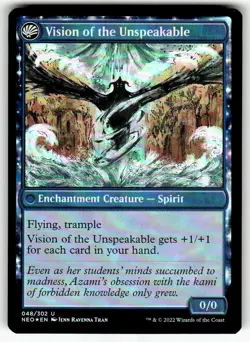 MTG FOIL NM Behold the Unspeakable Vision of the Unspeakable Kamigawa: Neon - Image 2