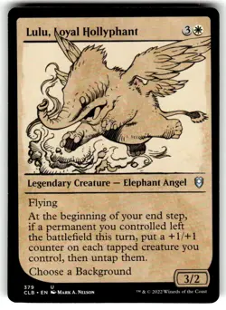Lulu, Loyal Hollyphant (Showcase) Commander Legends: Battle for Baldur's MTG NM - Image 1