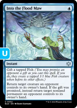 MTG Into the Flood Maw BloomBurrow Uncommon Instant NM - Image 1