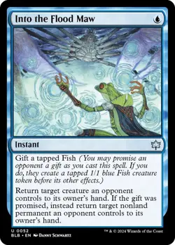 MTG Into the Flood Maw BloomBurrow Uncommon Instant NM - Image 2