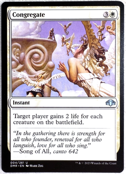 MTG - Congregate - Dominaria Remastered - 004/261 - EN - NM - Image 1