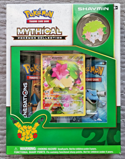 NEW Pokemon TCG: Mythical Collection - Generations - Shaymin - 20th Anniversary - Image 1