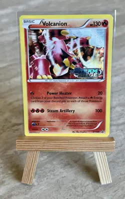 Pokemon TCG Volcanion XY145 Steam Siege (Pre Release)Black Star Promo Stamped NM - Image 1