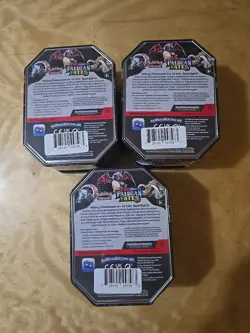 Pokemon TCG Paldean Fates Set of 3 Tins Brand New & Sealed - Image 2