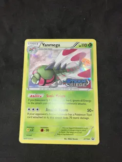 2016 Yanmega XY144 Prerelease Promo NM -Rare Holo Pokemon Steam Siege - Image 1