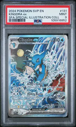 2024 POKEMON SVP EN-SV BLACK STAR PROMO #131 KINGDRA EX PSA 9 - Image 1