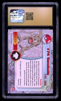 1999 Pokemon Geodude Topps Series 1 Pristine - Image 2
