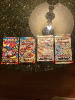 Pokemon Pack Lot w/ 2 Mega Evolutions & 2 Prismatic Evolutions - Sealed and New - Image 1