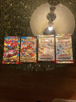 Pokemon Pack Lot w/ 2 Mega Evolutions & 2 Prismatic Evolutions - Sealed and New - Image 2