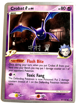 CROBAT G LV.44 - 47/127 - Platinum - Pokemon World Championships 2009 - Non-Holo - Image 1