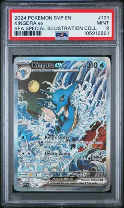 2024 POKEMON SVP EN-SV BLACK STAR PROMO #131 KINGDRA EX PSA 9 - Image 1