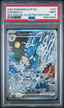 2024 POKEMON SVP EN-SV BLACK STAR PROMO #131 KINGDRA EX PSA 9 - Image 1