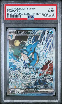 2024 POKEMON SVP EN-SV BLACK STAR PROMO #131 KINGDRA EX PSA 9 - Image 1