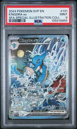 2024 POKEMON SVP EN-SV BLACK STAR PROMO #131 KINGDRA EX PSA 9 - Image 1