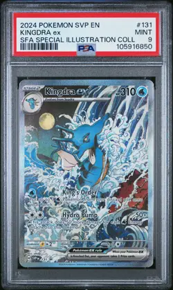 2024 POKEMON SVP EN-SV BLACK STAR PROMO #131 KINGDRA EX PSA 9 - Image 1