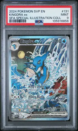 2024 POKEMON SVP EN-SV BLACK STAR PROMO #131 KINGDRA EX PSA 9 - Image 1