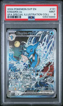2024 POKEMON SVP EN-SV BLACK STAR PROMO #131 KINGDRA EX PSA 9 - Image 1