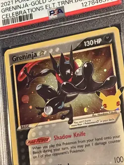 Pokemon Greninja Gold Star SWSH144 Holo PSA 10 Celebrations Promo - Image 3