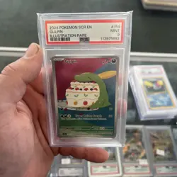 2024 Gulpin 154/142 Pokemon SCR EN PSA 9 Illustration Rare SV SCR EN - Image 1