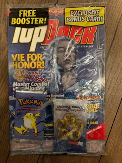 Pokemon TopDeck Magazine W/ Sealed Base Set 2 Booster Pack Raichu Cover UNOPENED - Image 2