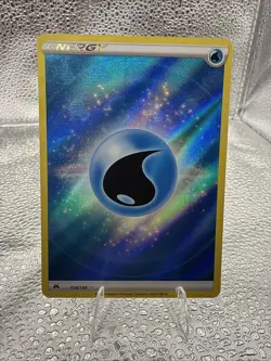 Pokemon TCG Water Energy 154/159 Textured Reverse Holo Crown Zenith - Image 1