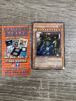 Yugioh Gate Guardian MRD-000 Secret Rare 1st Edition Portuguese PMT-P000 NM - Image 1