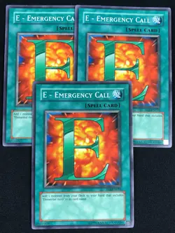 YUGIOH E EMERGENCY CALL EOJ-EN039 COMMON X3 (NM) - Image 1