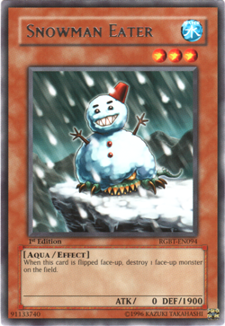 Snowman Eater (RGBT-EN094) - Rare First ed. Yu-Gi-Oh! - Image 1