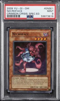 2009 YU-GI-OH! CRIMSON CRISIS: SPECIAL ED #ENSE1 NECROFACE PSA 9 - Image 1