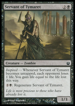 MTG: Servant of Tymaret - Born of the Gods - Magic Card - Image 1