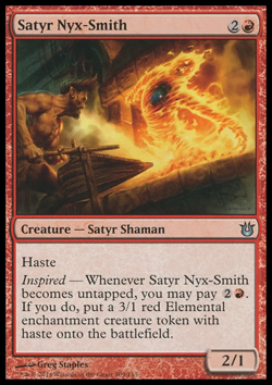 MTG: Satyr Nyx-Smith - Born of the Gods - Magic Card - Image 1