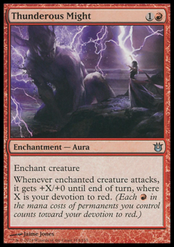 MTG: Thunderous Might - Born of the Gods - Magic Card - Image 1