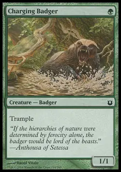 MTG: Charging Badger - Born of the Gods - Magic Card - Image 1