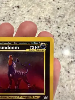 Houndoom 08/64 1st Edition Holo Neo Revelation Pokemon Card TCG - LP - Image 3