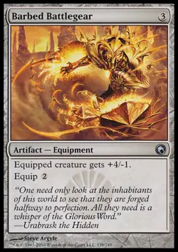 MTG: Barbed Battlegear - Scars of Mirrodin - Magic Card - Image 1