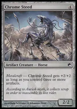 MTG: Chrome Steed - Scars of Mirrodin - Magic Card - Image 1