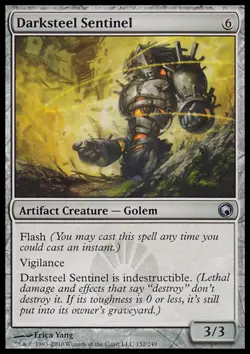 MTG: Darksteel Sentinel - Scars of Mirrodin - Magic Card - Image 1