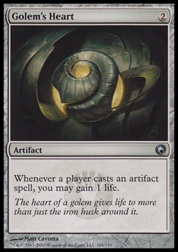 MTG: Golem's Heart - Scars of Mirrodin - Magic Card - Image 1
