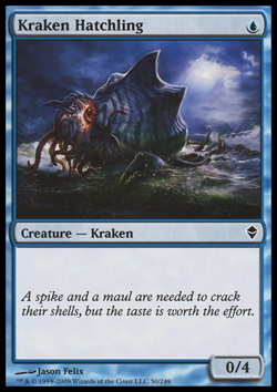 MTG: Kraken Hatchling -Zendikar - Magic Card - Image 1