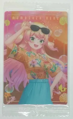 Momosuzu Nene Super Expo 2024 Sealed Metallic Vol. 4 Wafer Card - Hololive - Image 1