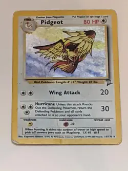 Pokemon Pidgeot TCG Holo Card 014/130 Base Set 2 Vintage - Image 1