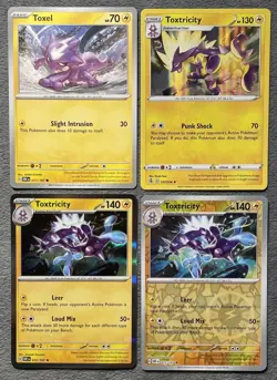 Toxel Toxtricity Lot Rare Holos Reverse Holo Pokemon Cards 2021-2023 - Image 1