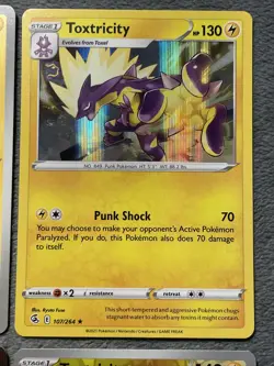 Toxel Toxtricity Lot Rare Holos Reverse Holo Pokemon Cards 2021-2023 - Image 3