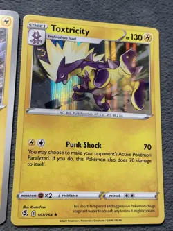 Toxel Toxtricity Lot Rare Holos Reverse Holo Pokemon Cards 2021-2023 - Image 4
