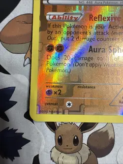 Lucario 64/99 Reverse Holo Rare Black & White Next Destinies Card 2012 LP/NM - Image 2