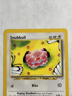 Pokemon Card Snubbull 55/64 Neo Revelation On Center NM-Mint Vintage WOTC - Image 5