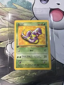 Pokemon TCG Cards 1st Edition Ekans 56/82 Team Rocket NM - Image 1