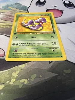 Pokemon TCG Cards 1st Edition Ekans 56/82 Team Rocket NM - Image 4