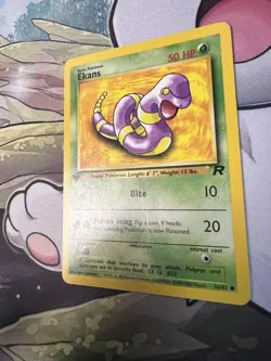 Pokemon TCG Cards 1st Edition Ekans 56/82 Team Rocket NM - Image 5